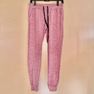 BuffBunny Women's Jasmine Jogger Legging Pocket Drawstring Athletic Pant Red